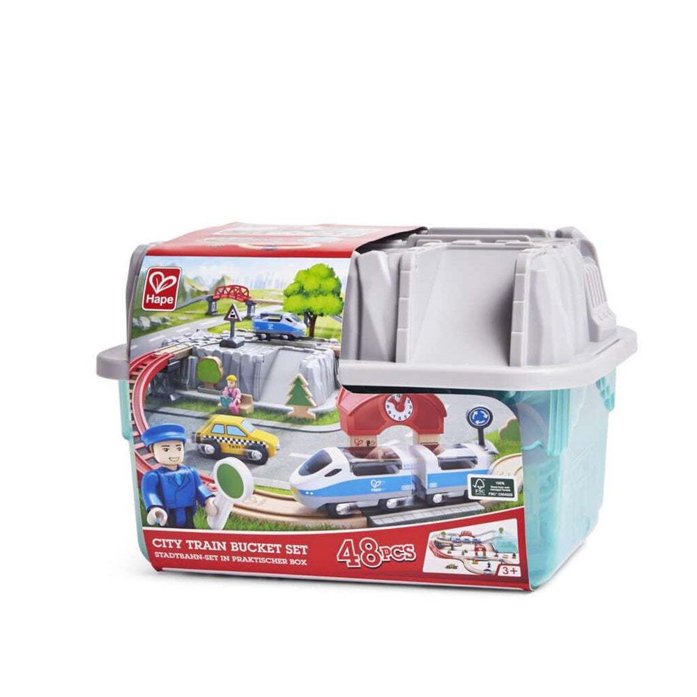 PREORDER Hape - Railway: City Train Bucket Set