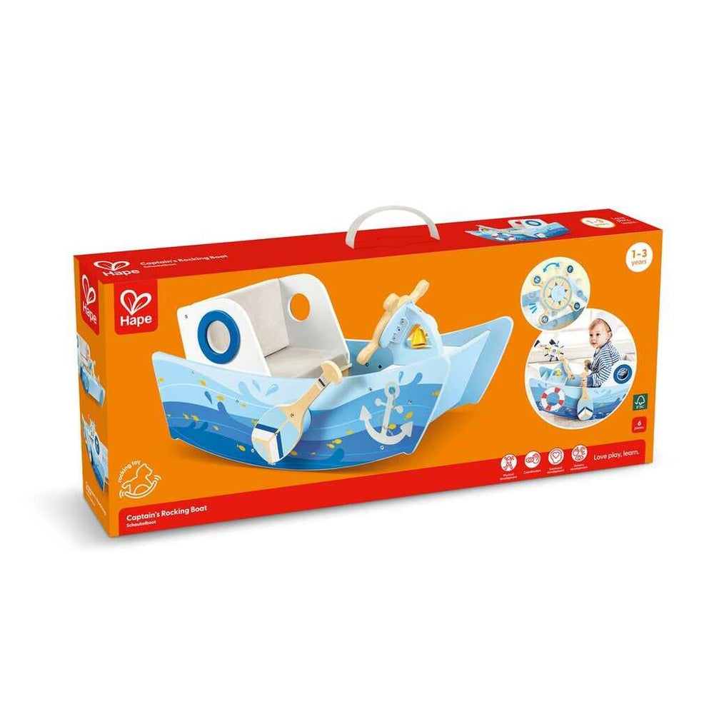 PREORDER Hape - Ride-Ons & Walkers: Captain's Rocking Boat