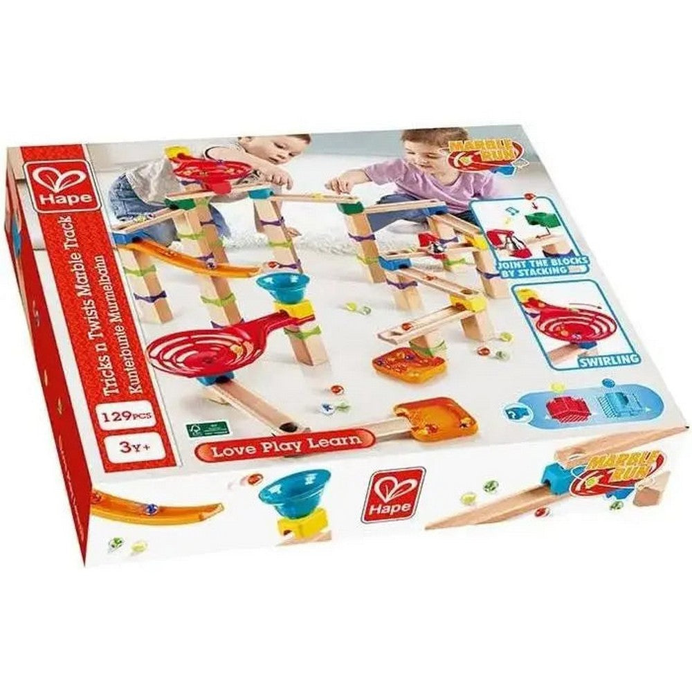 PREORDER Hape - Steam: Tricks & Twists Marble Track