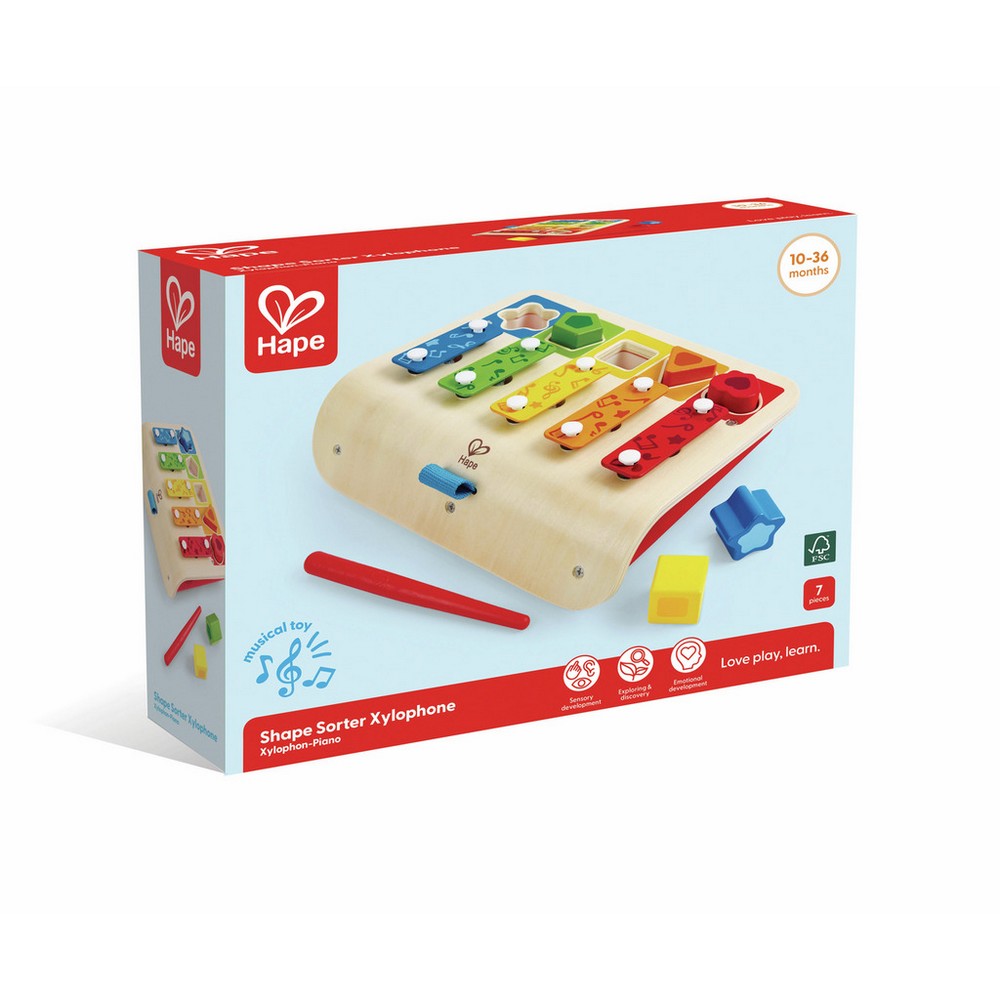 PREORDER Hape - Toddler Music: Shape Sorter Xylophone