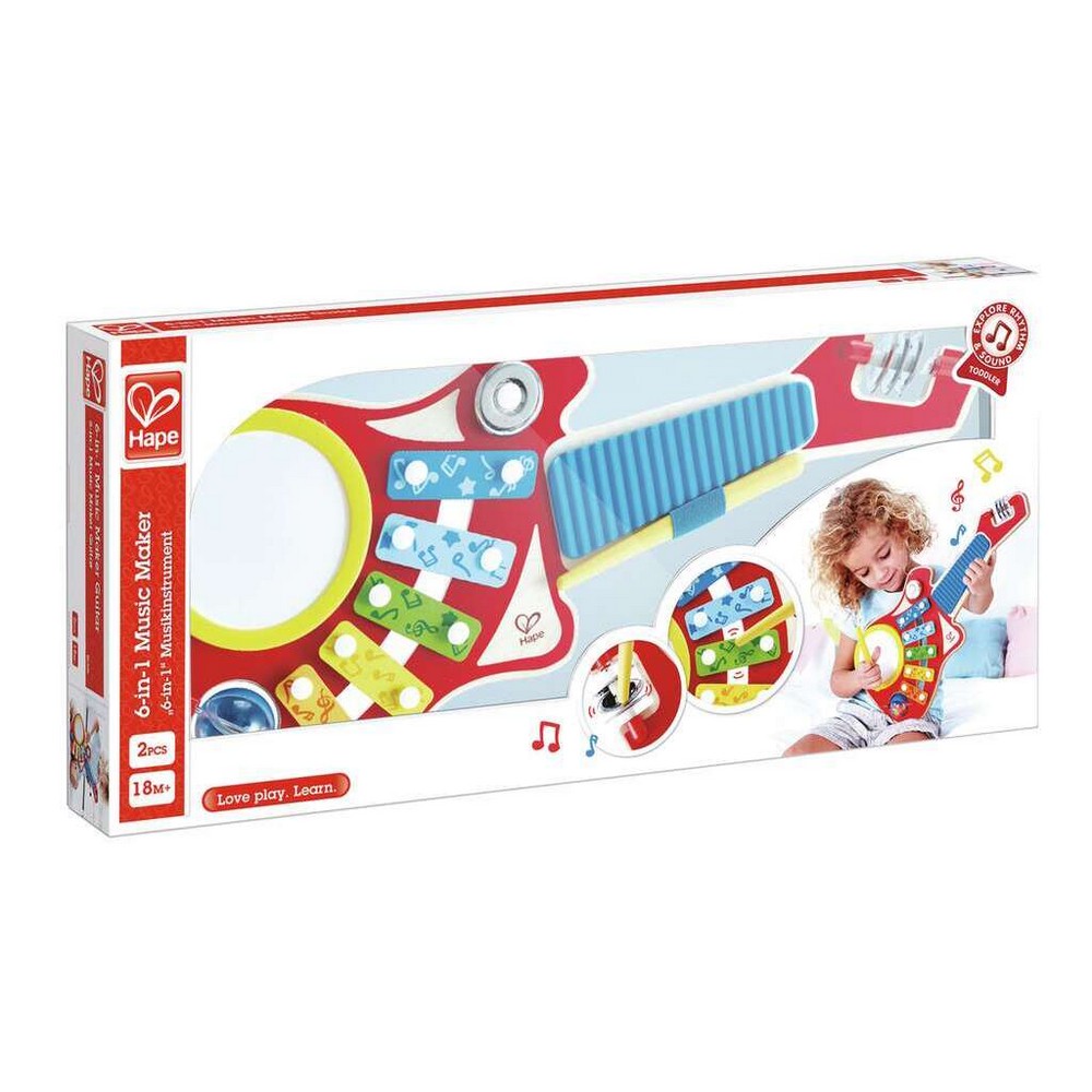PREORDER Hape - Toddler Music: 6-in-1 Music Maker