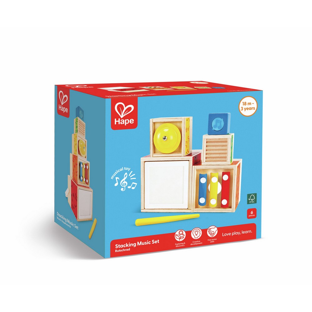 PREORDER Hape - Toddler Music: Stacking Music Set