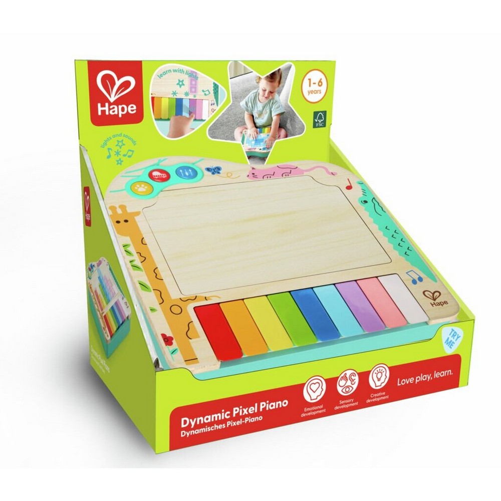 PREORDER Hape - Toddler Music: Dynamic Pixel Piano