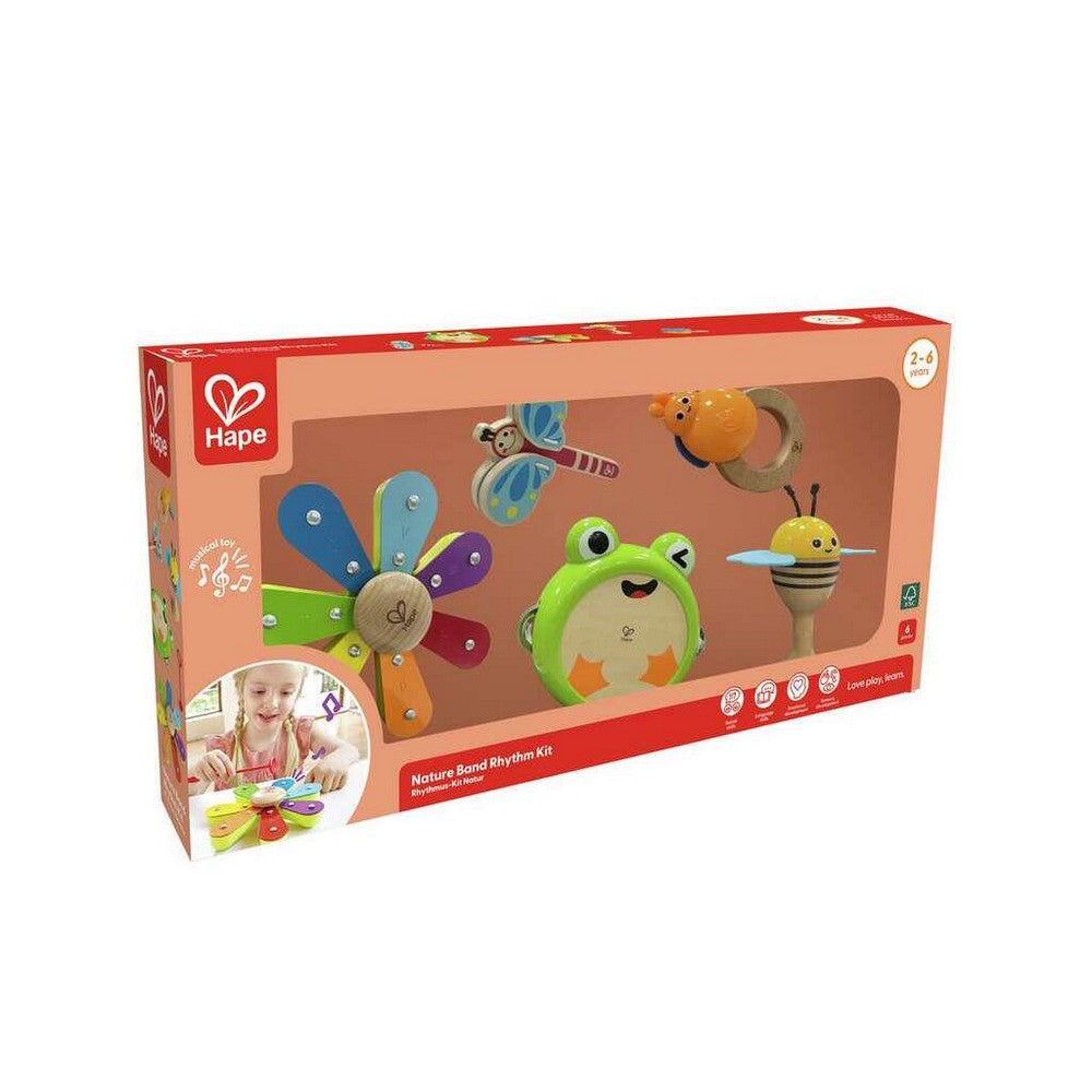 PREORDER Hape - Toddler Music: Nature Band Rhythm Kit