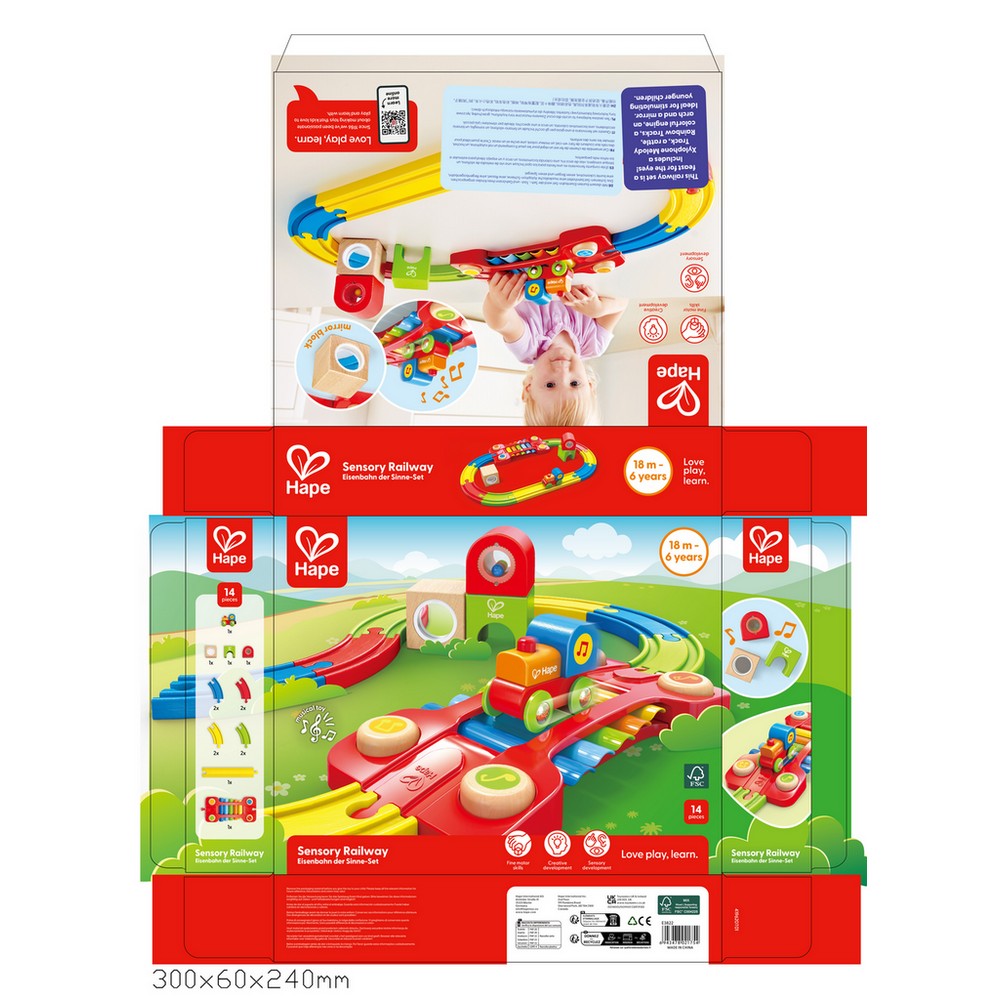 PREORDER Hape - Toddler Railway: Sensory Railway