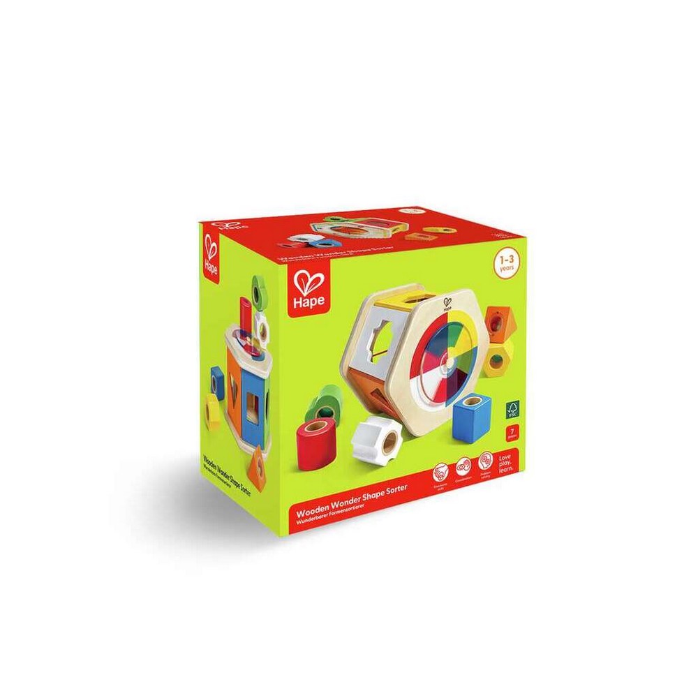 PREORDER Hape - Toddler Toys: Wooden Wonder Shape Sorter