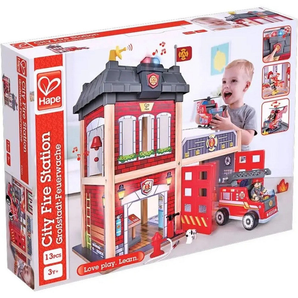 PREORDER Hape - Vehicles & Playsets: Fire Station