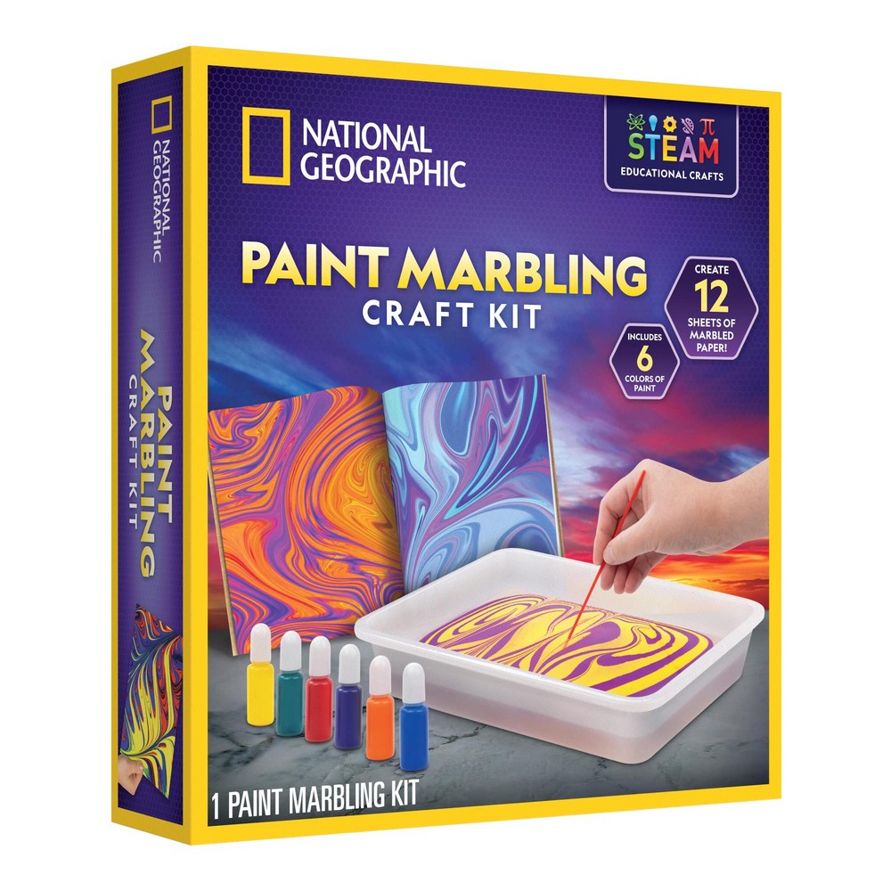PREORDER National Geographic: Paint Marbling Craft Kit