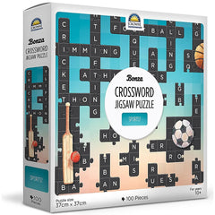PREORDER Bonza Crossword 100pce Puzzles - 3 Asst (Sports - Australian Cities - Musical Instruments)
