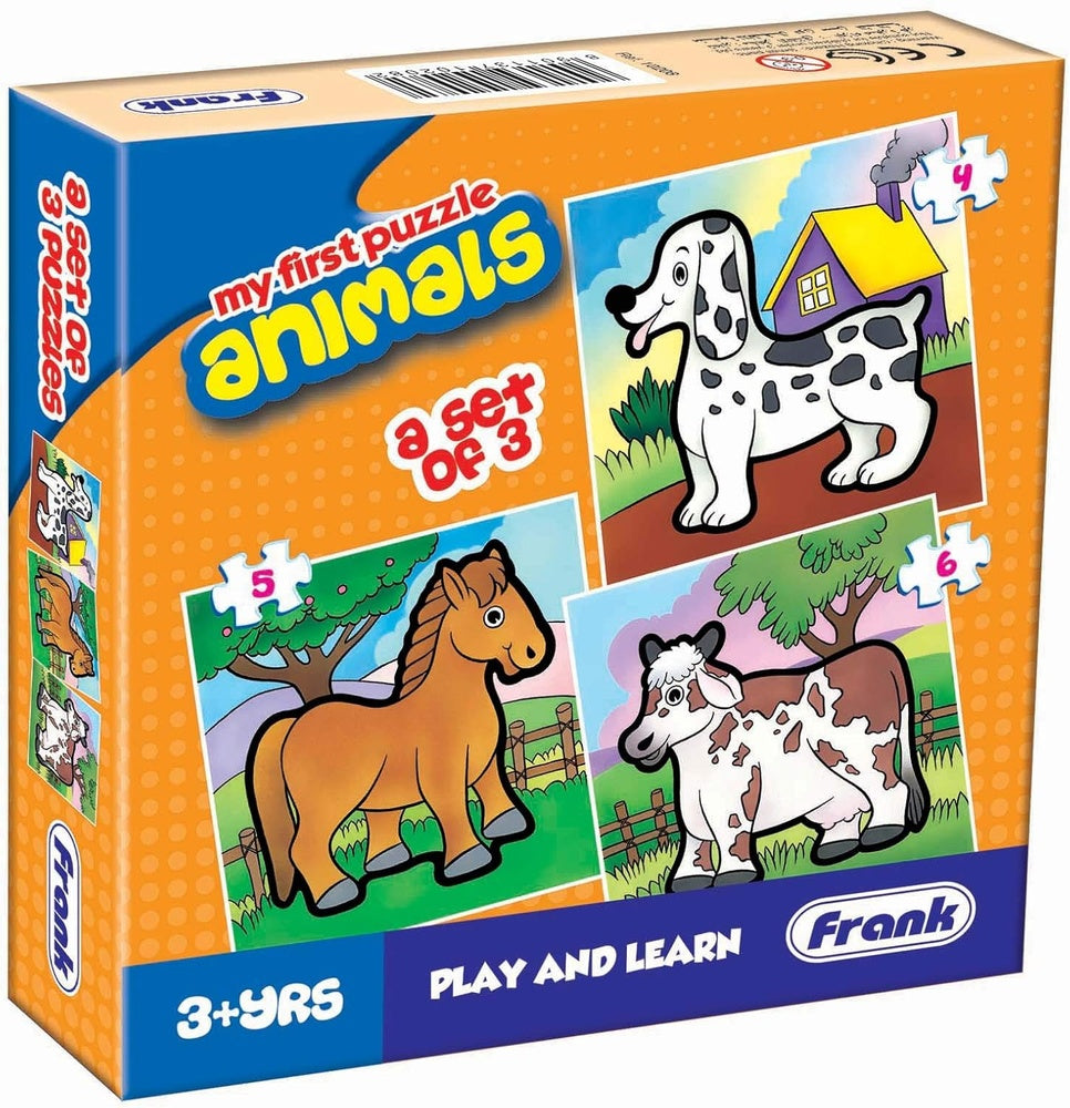 PREORDER My First Puzzle 3pk - Asst A (Animals - Dinosaurs - The Jungle)