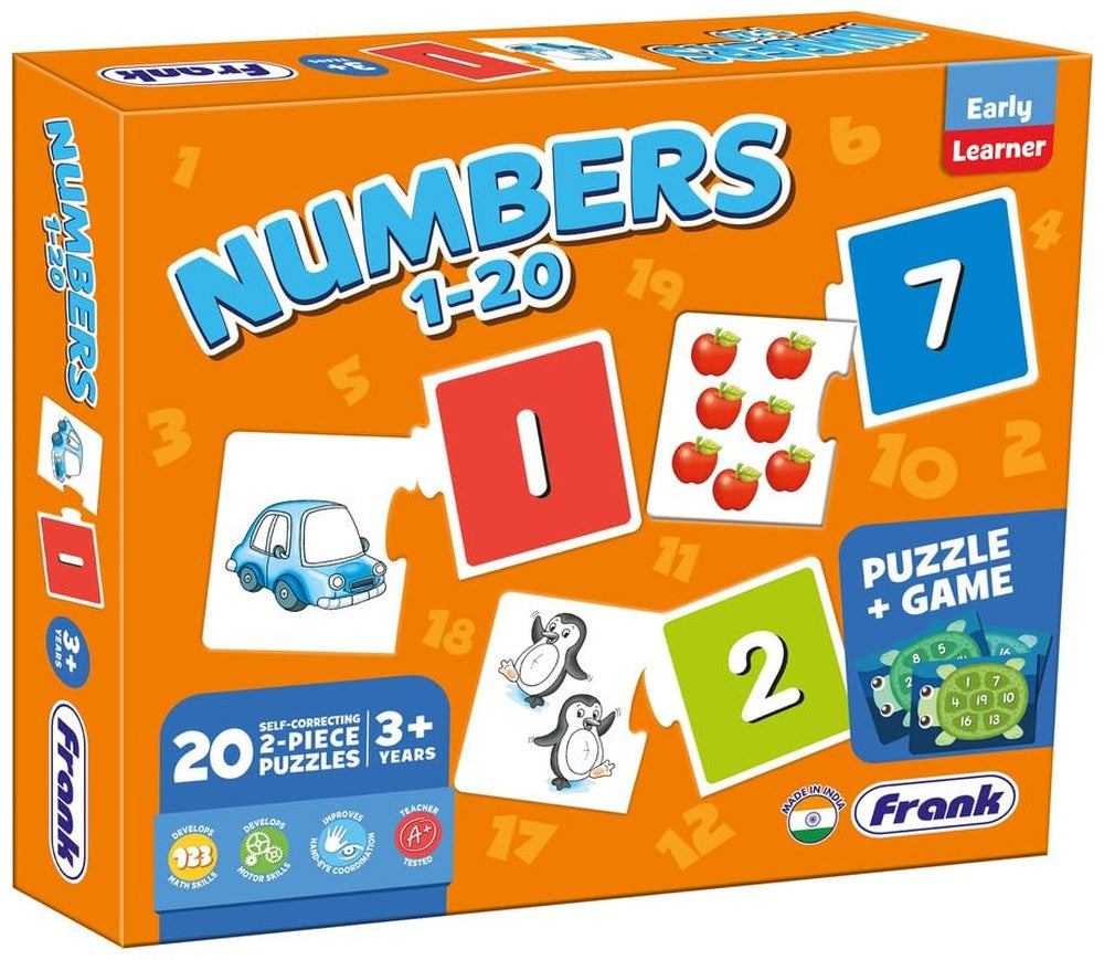 PREORDER Early Learner Puzzle & Game - 2 Asst (Numbers 1-20 - Alphabet small letters)