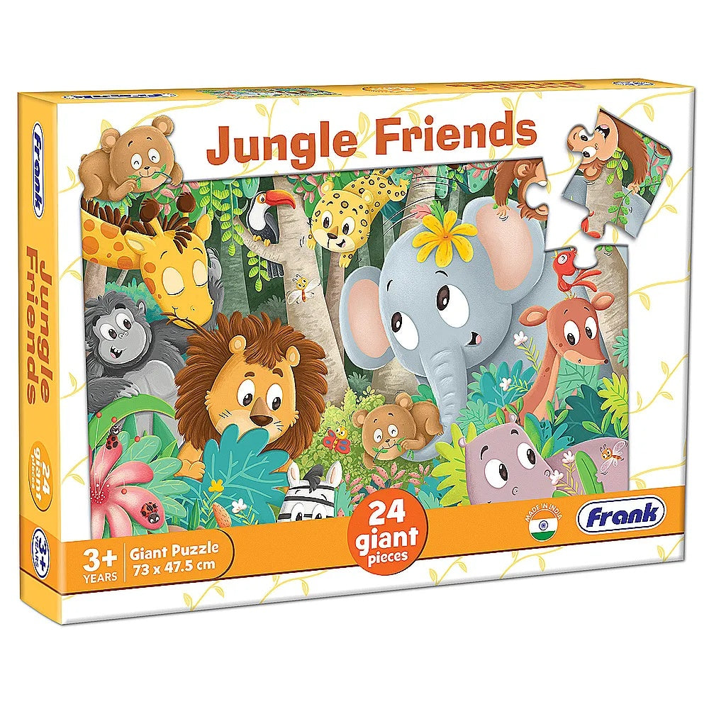 PREORDER 24pce Giant Piece Floor Puzzle - 3 Asst (Dinosaur World - Fairy Garden - Jungle Friends)