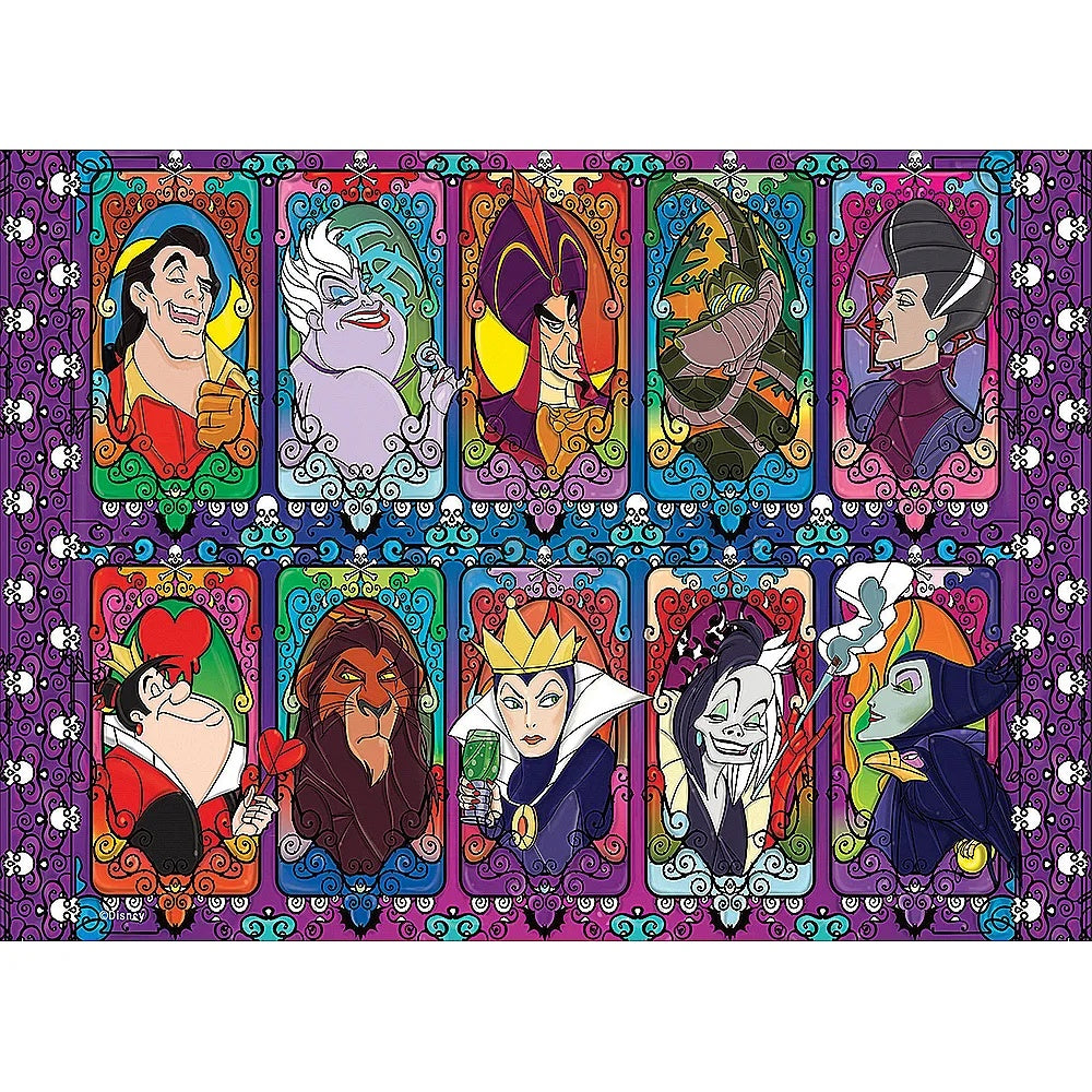 PREORDER Crown Premium 1000pce Puzzle - Disney Villains