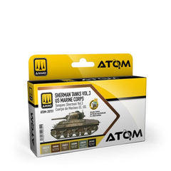 PREORDER Ammo by MIG - ATOM - Atom Sherman Tanks Vol 3 Wwii Us Marine Corps Set