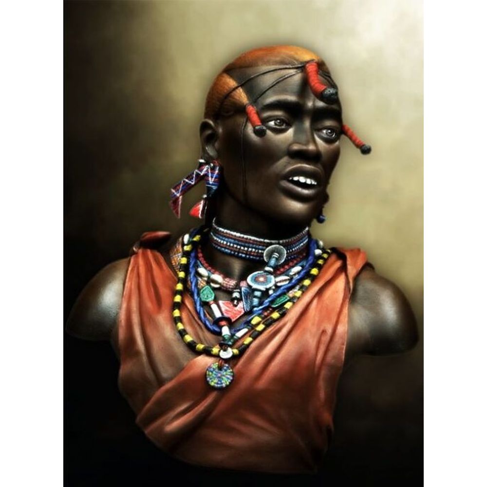 PREORDER Pegaso Models - Masai Warrior Bust 200mm