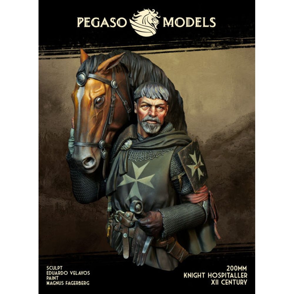 PREORDER Pegaso Models - Knight Hospitaller XII Cen. Bust 200mm