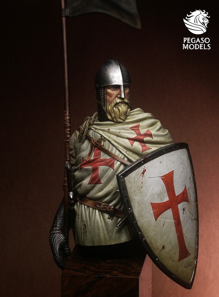 PREORDER Pegaso Models - Templar Knight XI Cen. Bust 200mm