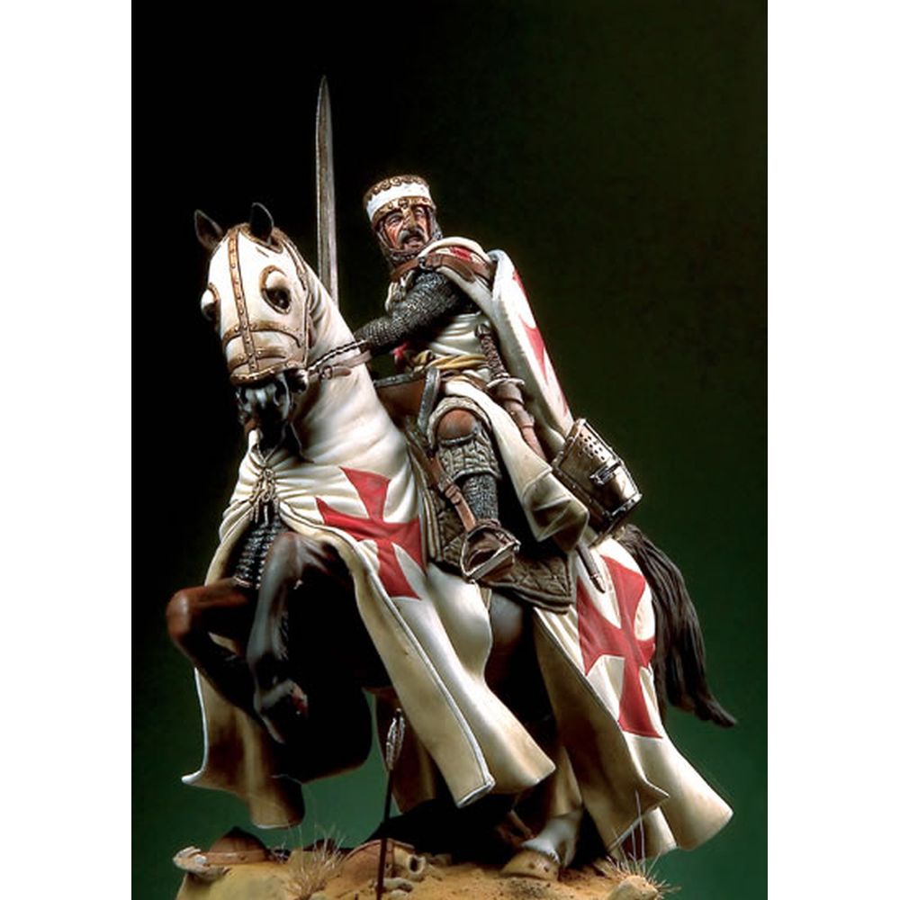 PREORDER Pegaso Models - Templar Knight of Holy Land 90mm on horse