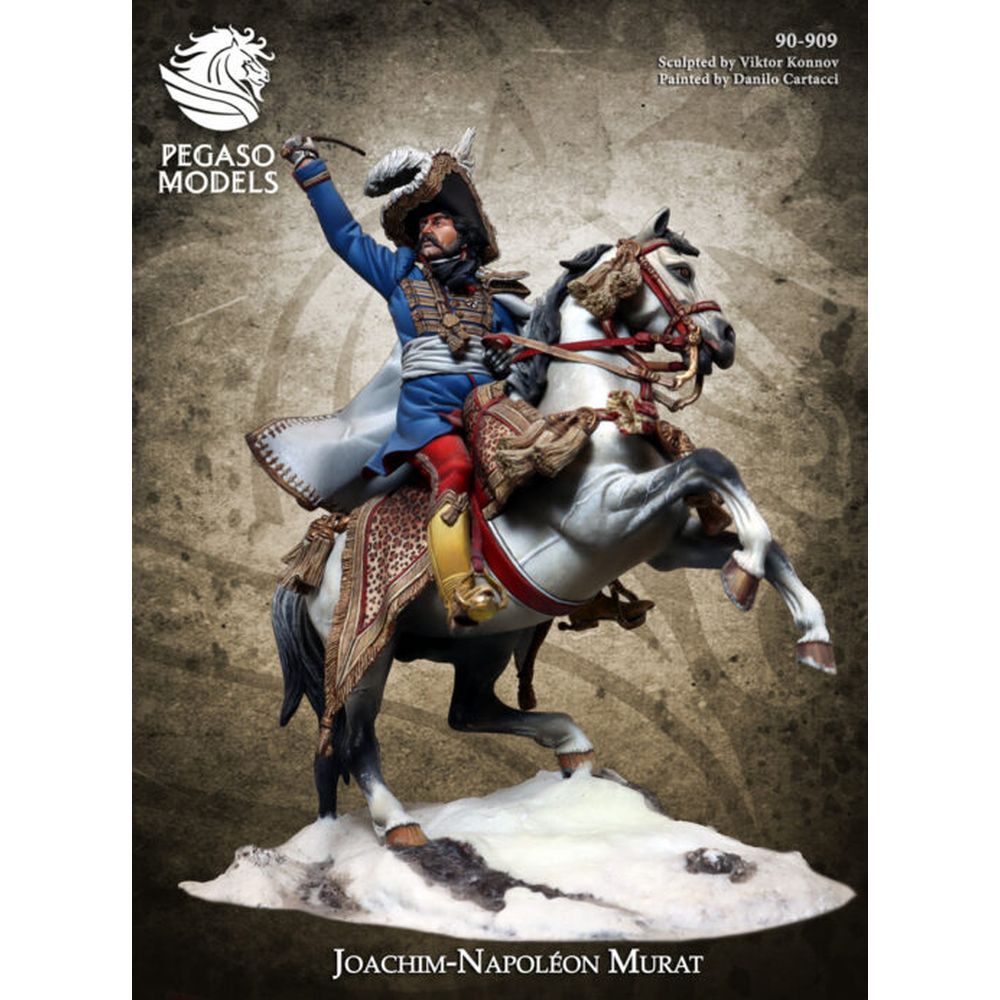 PREORDER Pegaso Models - Joachim Napoleon Murat 90mm on horse