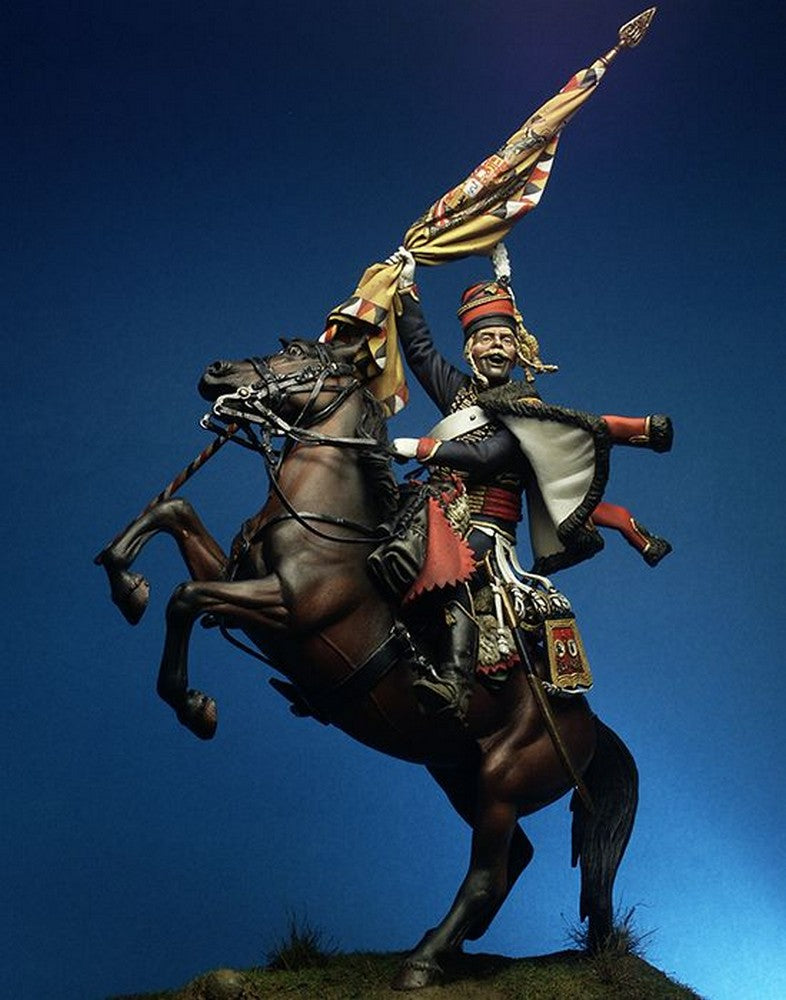 PREORDER Pegaso Models - 4th Hussars Regt 90mm on horse