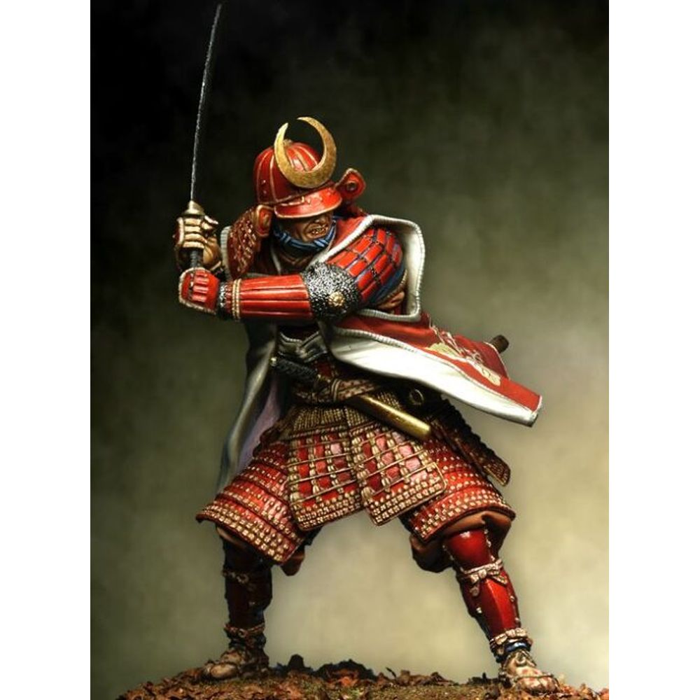PREORDER Pegaso Models - Samurai in Full Armour 90mm on foot CLASSICS
