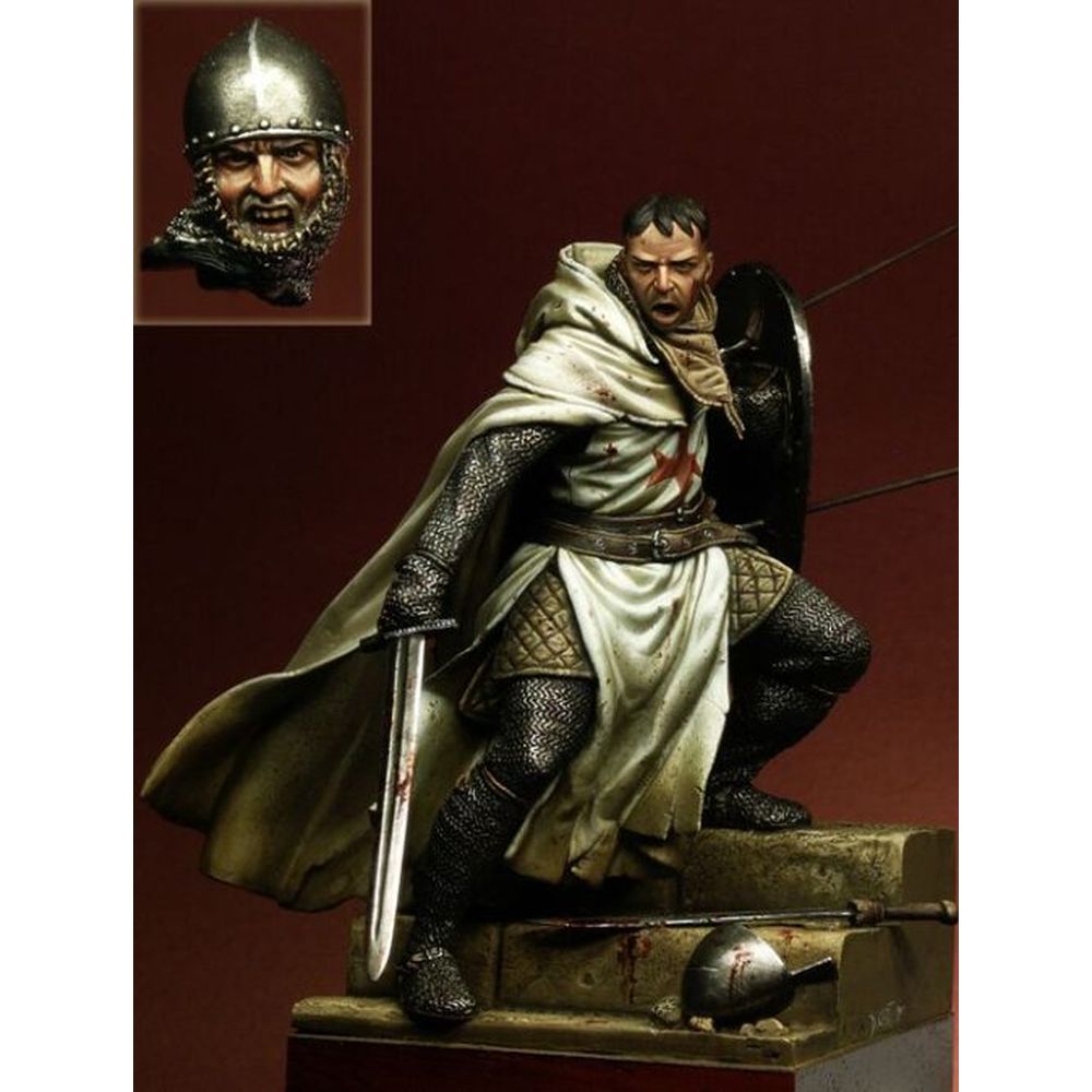 PREORDER Pegaso Models - Templar Knight XII c. 90mm on foot CLASSICS