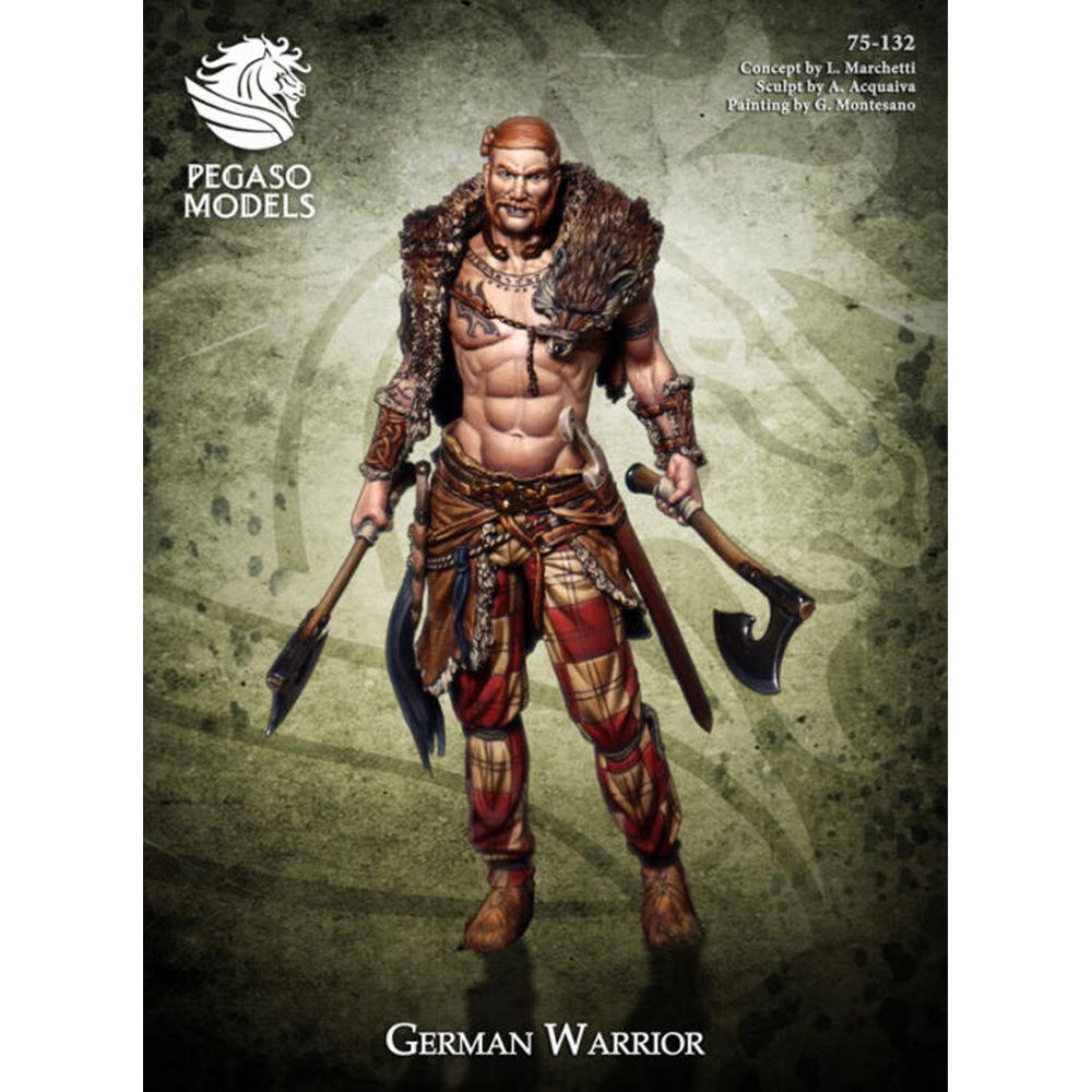 PREORDER Pegaso Models - Germanic Warrior 75mm on foot