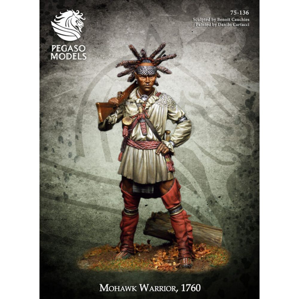 PREORDER Pegaso Models - Mohawk Warrior 75mm on foot
