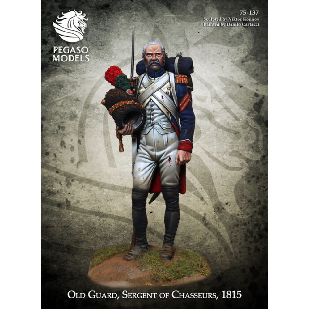 PREORDER Pegaso Models - Old Guard - Sergeant of Chasseurs 75mm on foot