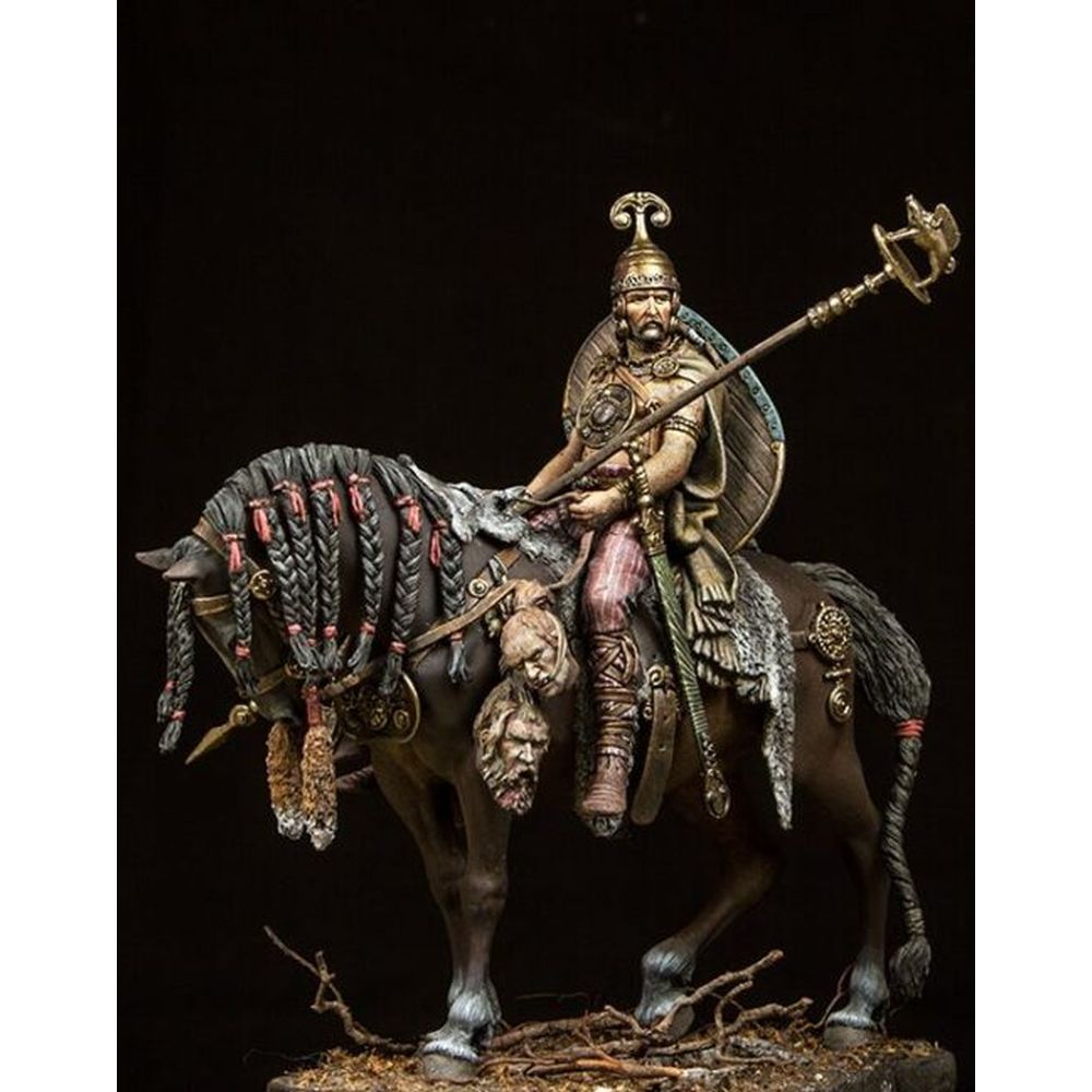 PREORDER Pegaso Models - Mounted Celt 75mm on horse