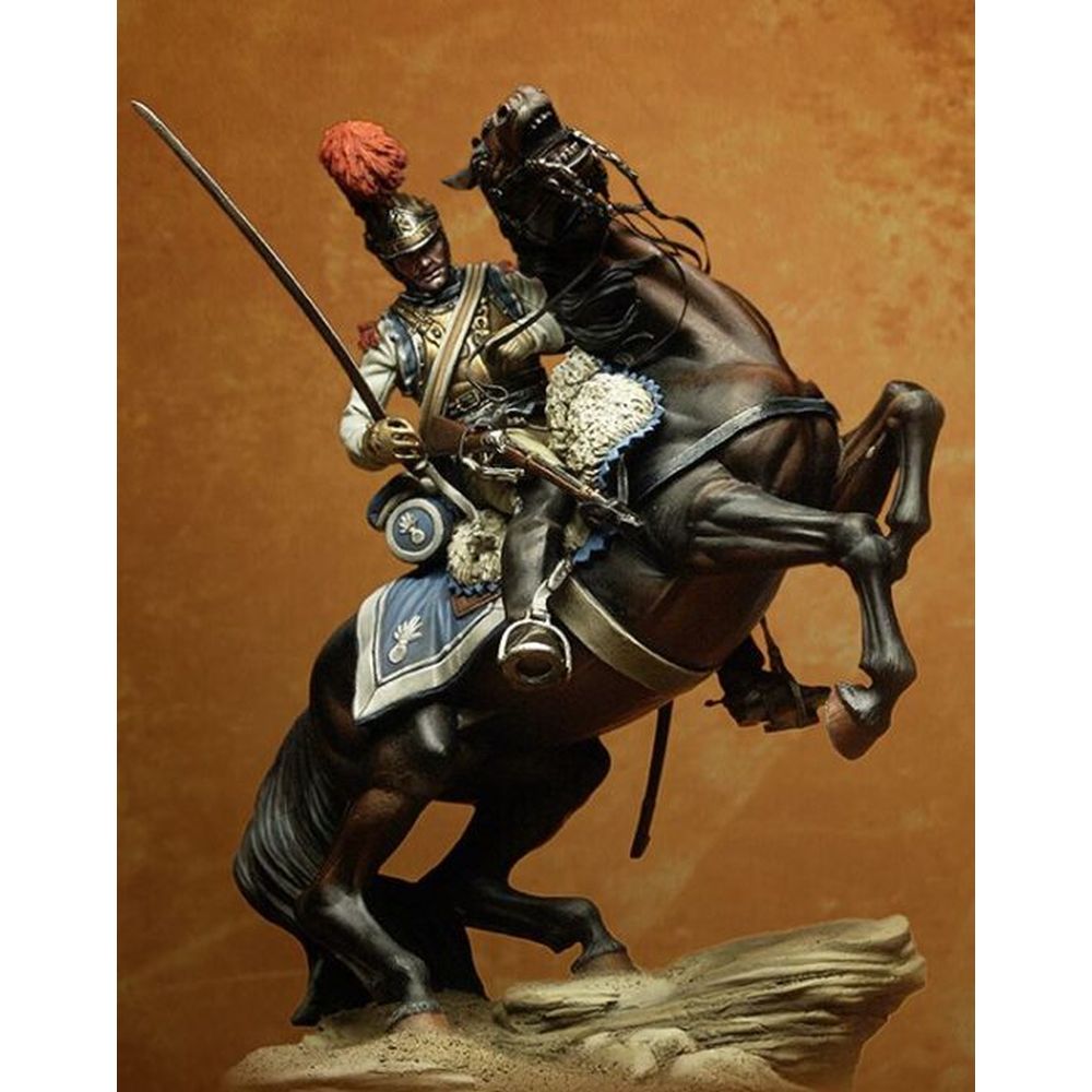 PREORDER Pegaso Models - French Carabineer Limited Edition 75mm on horse