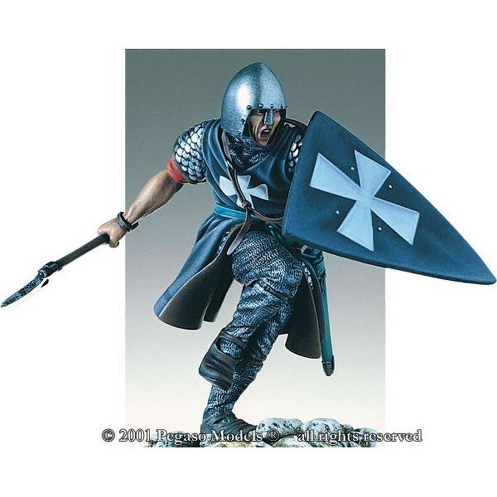 PREORDER Pegaso Models - St. John Order Knight 75mm on foot CLASSICS
