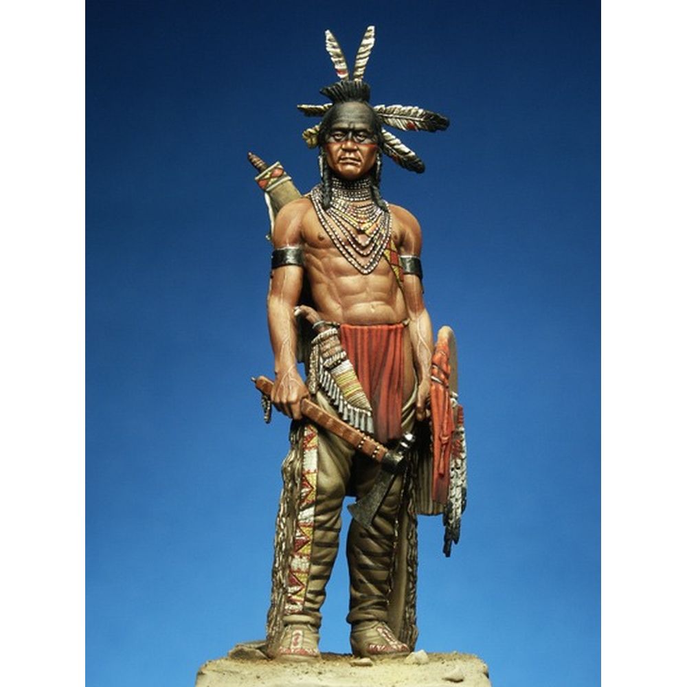 PREORDER Pegaso Models - Black Foot Warrior 75mm on foot CLASSICS