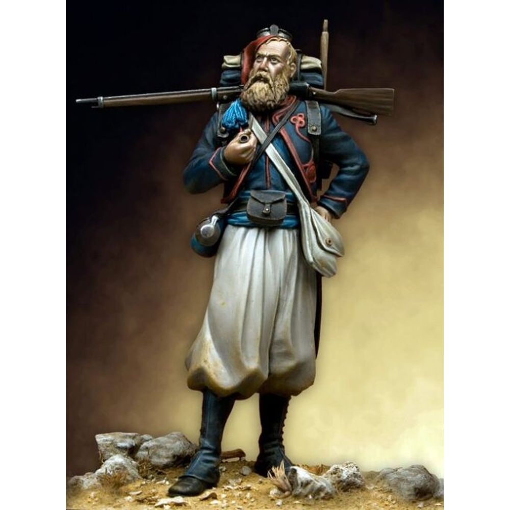PREORDER Pegaso Models - French Zouave 75mm on foot CLASSICS