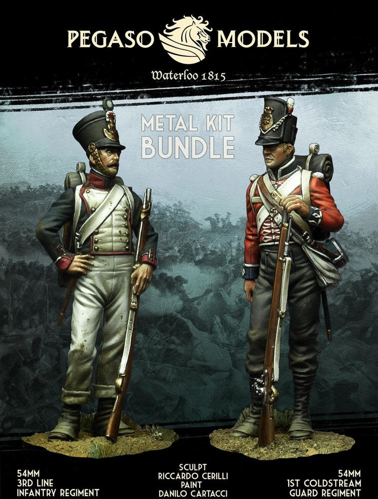 PREORDER Pegaso Models - Waterloo Rivals Metal Version 54mm on foot