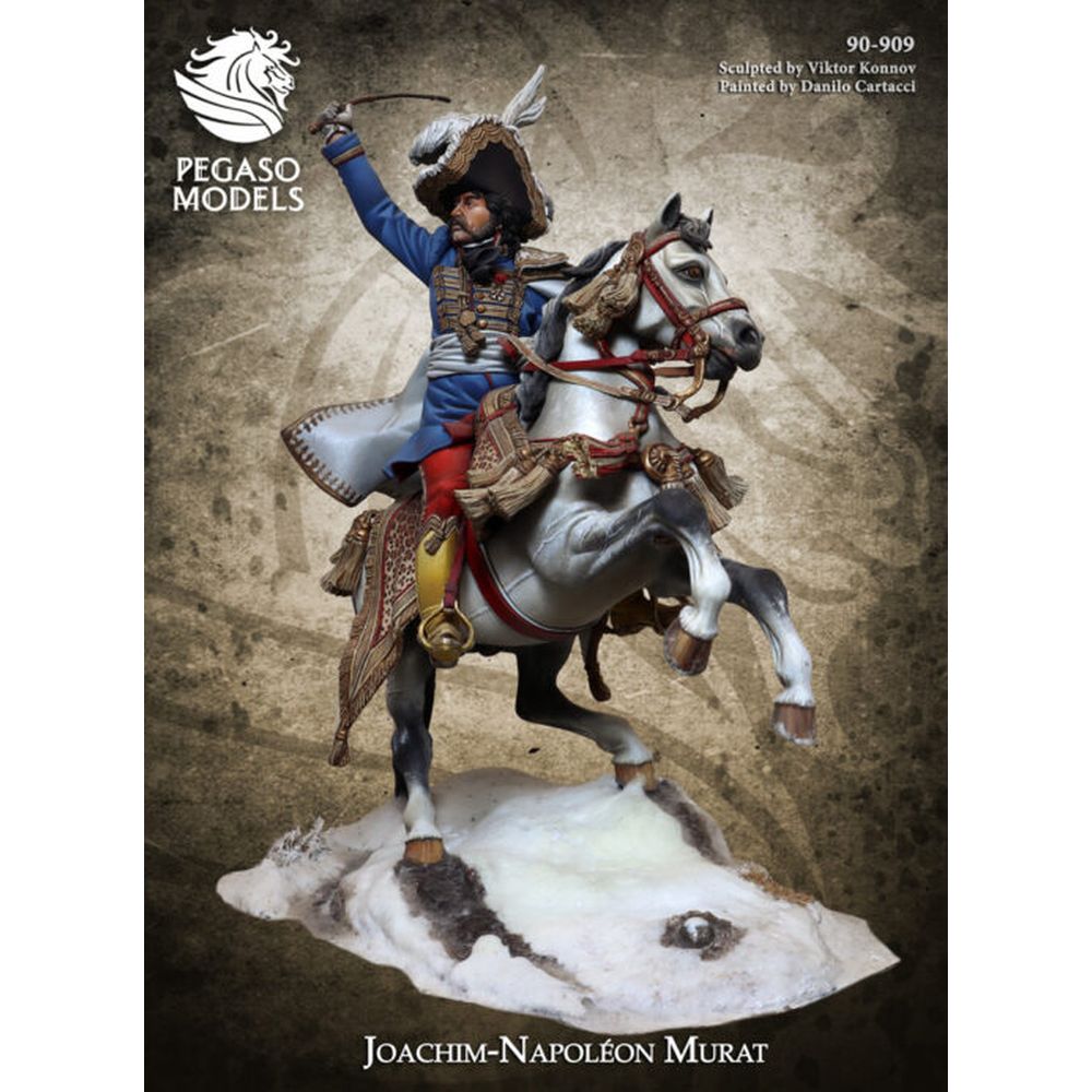 PREORDER Pegaso Models - Joachim Murat 54mm on horse