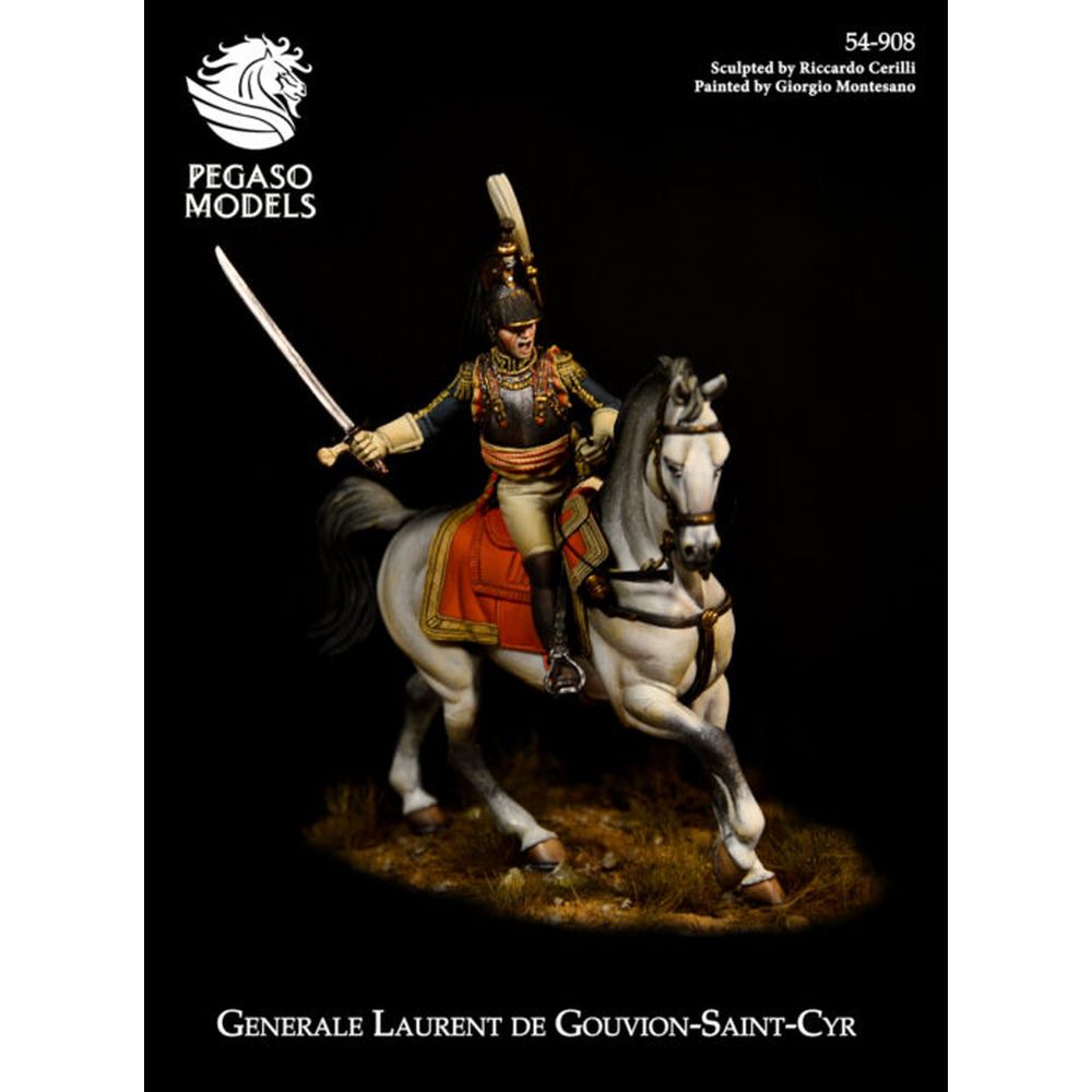 PREORDER Pegaso Models - General St. Cyr 54mm on horse