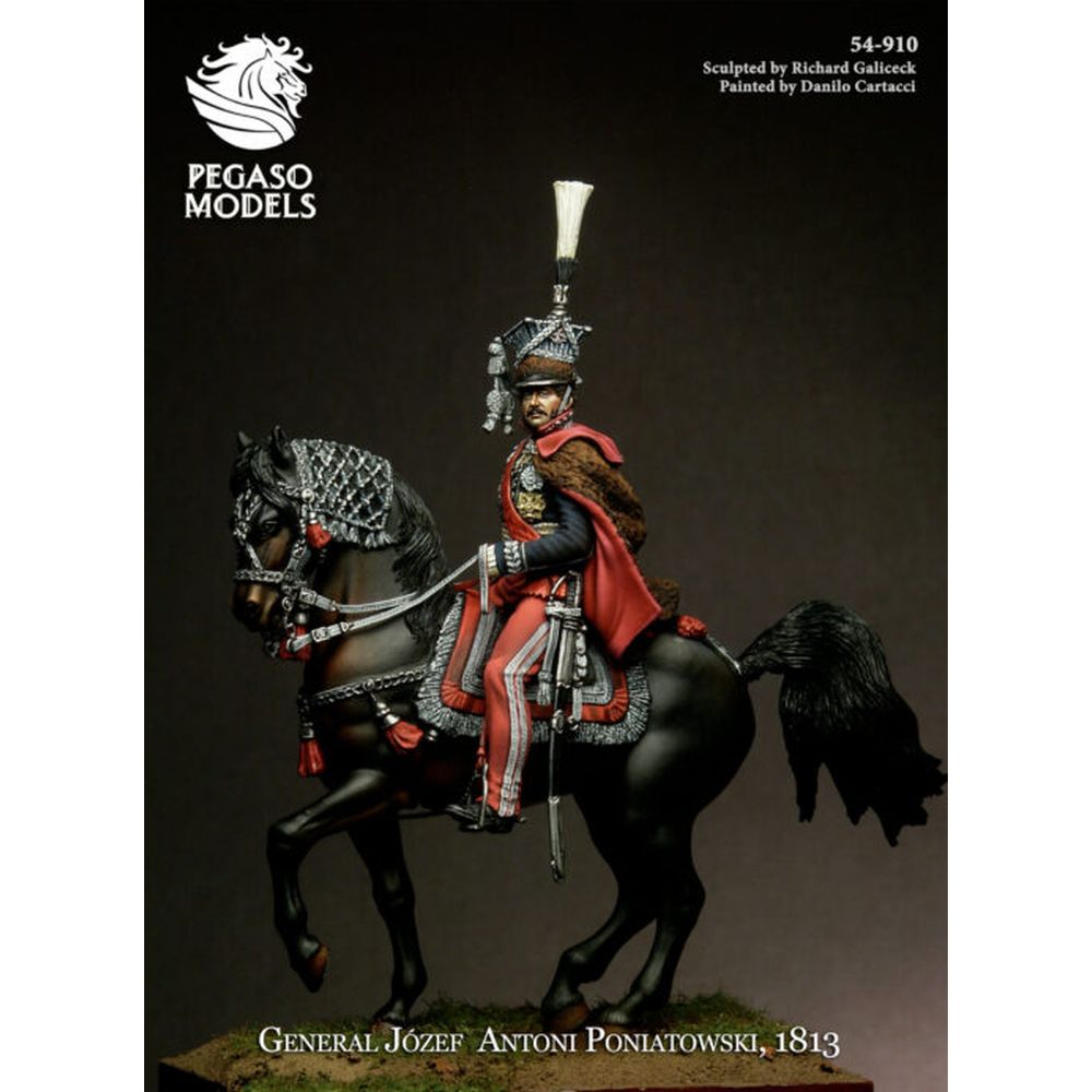 PREORDER Pegaso Models - General Poniatowski 54mm on horse