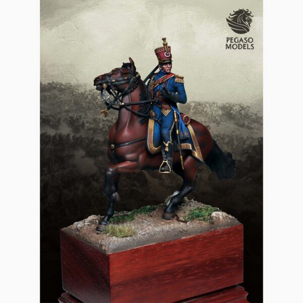 PREORDER Pegaso Models - Captain Gaetan Joseph Prosper ? adc of Bessieres 54mm on horse