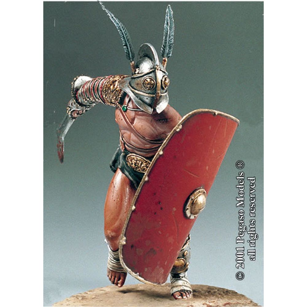 PREORDER Pegaso Models - Roman Gladiator Secutor 54mm on foot CLASSICS