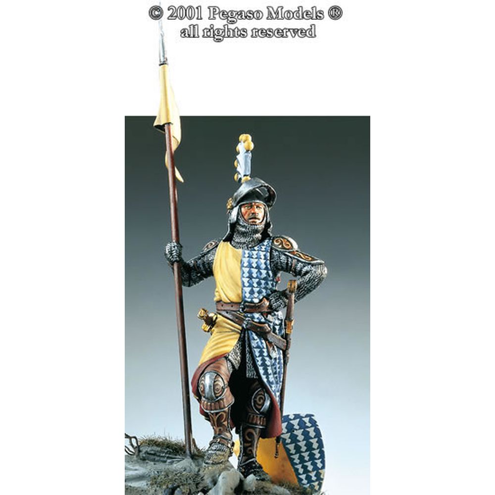 PREORDER Pegaso Models - Siennese Knight 54mm on foot CLASSICS