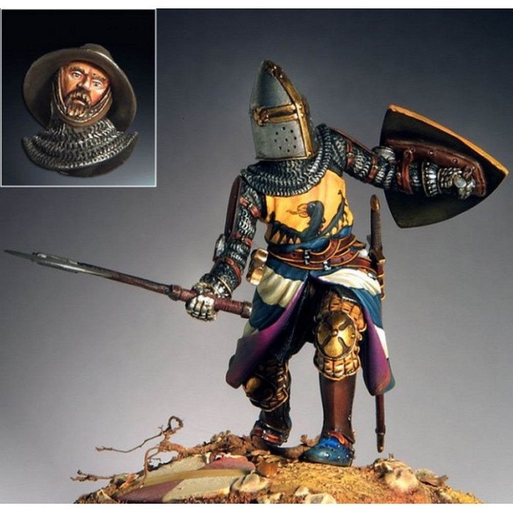 PREORDER Pegaso Models - Central Italian Knight with Axe 54mm on foot CLASSICS