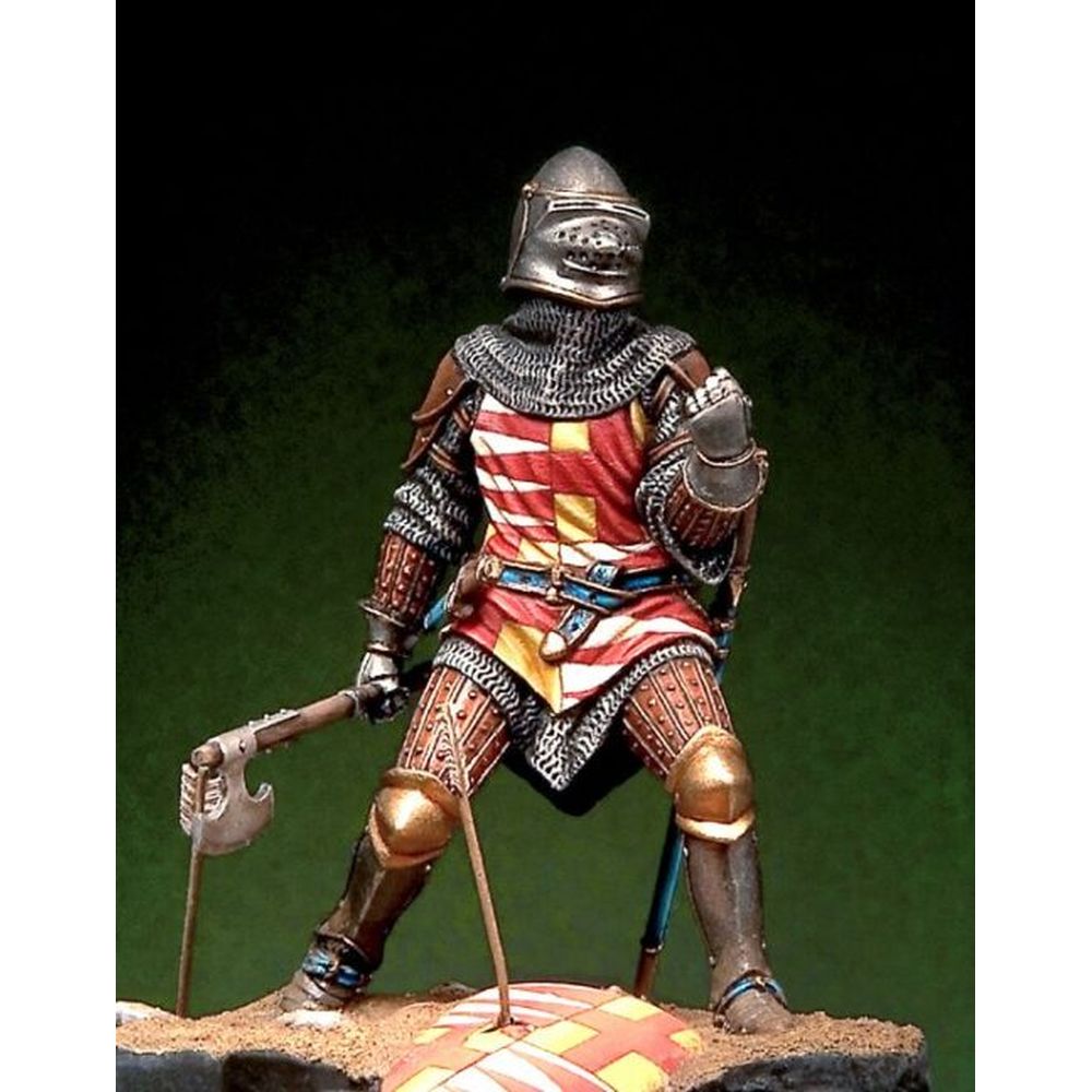 PREORDER Pegaso Models - French Knight at Poitiers 54mm on foot CLASSICS