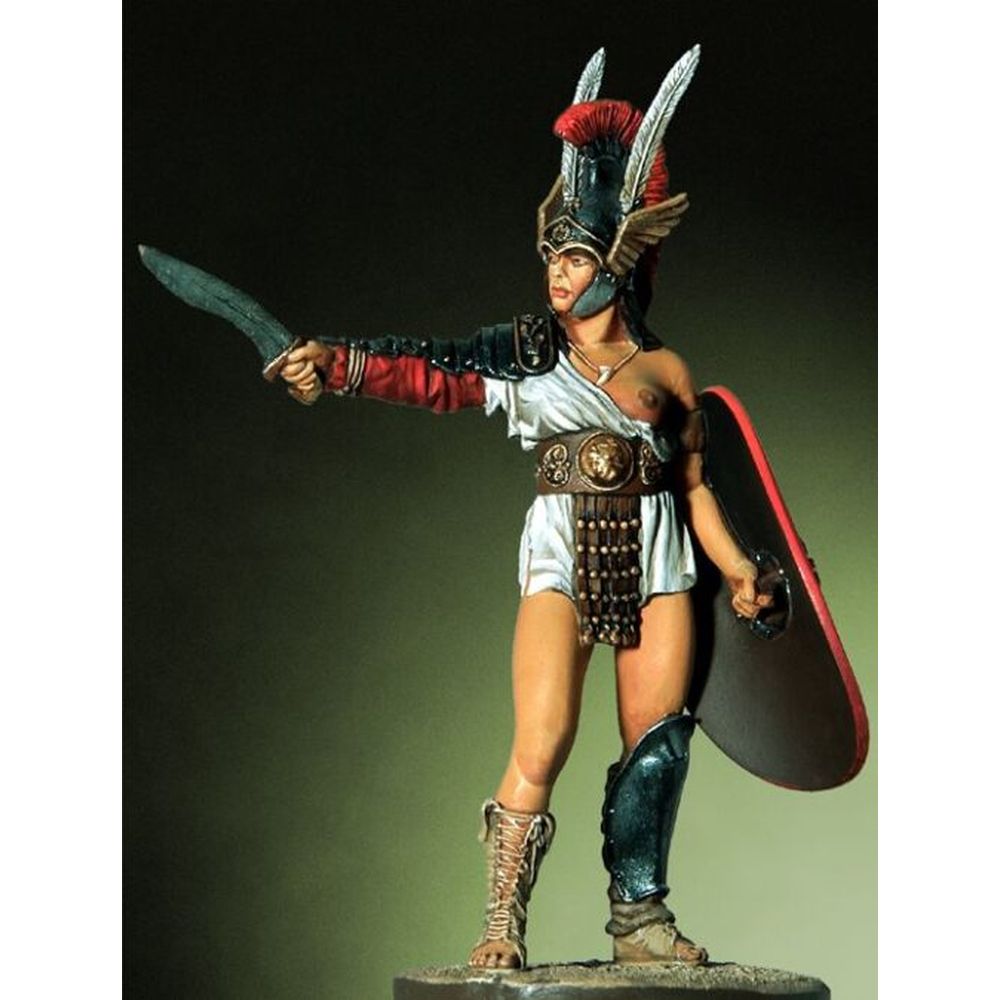 PREORDER Pegaso Models - Roman Gladiator with Falcata 54mm on foot CLASSICS