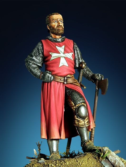 PREORDER Pegaso Models - St. John Order Knight 54mm on foot CLASSICS
