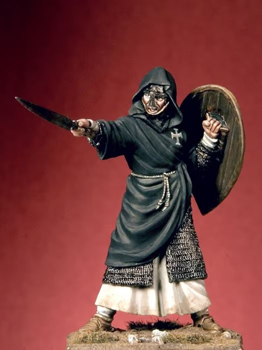 PREORDER Pegaso Models - Brother Knight of St. John Order 54mm on foot CLASSICS