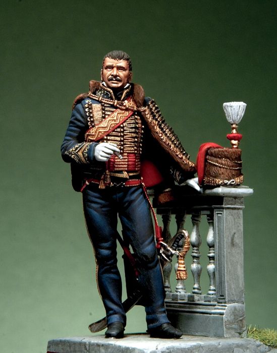 PREORDER Pegaso Models - English 7th Hussars Officers' 54mm on foot CLASSICS