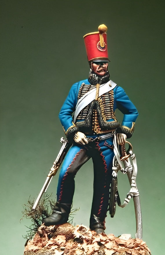 PREORDER Pegaso Models - French Ussar 54mm on foot CLASSICS
