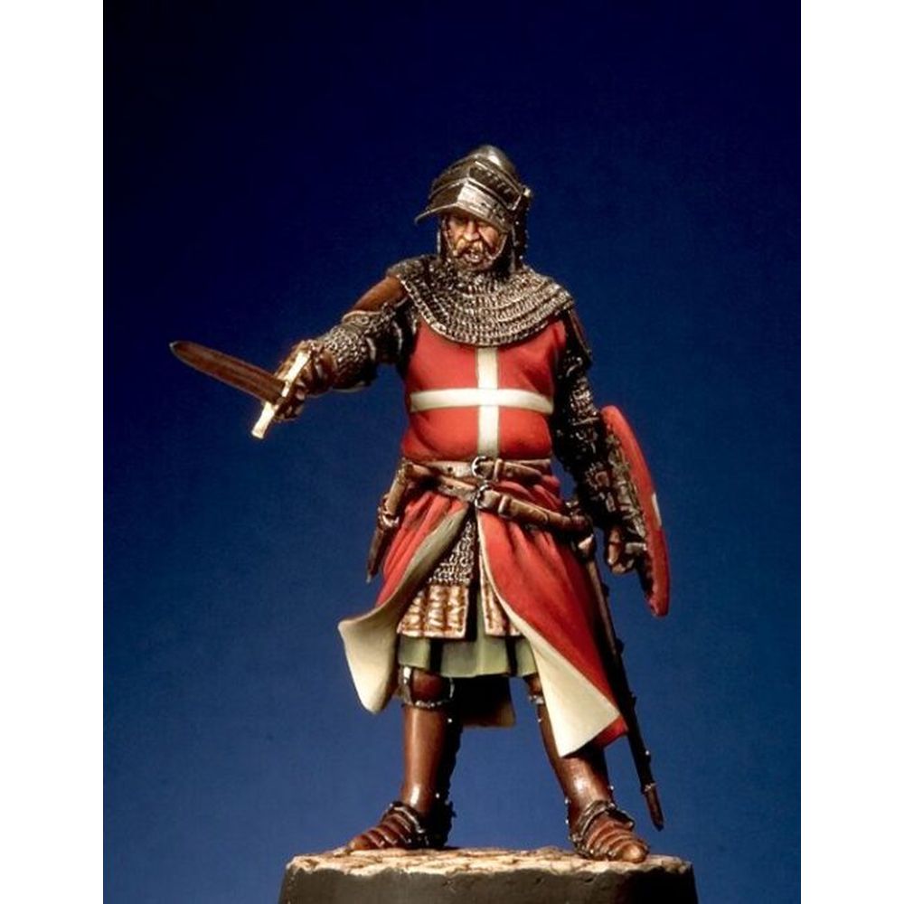 PREORDER Pegaso Models - Saint John Order Knight 54mm on foot CLASSICS