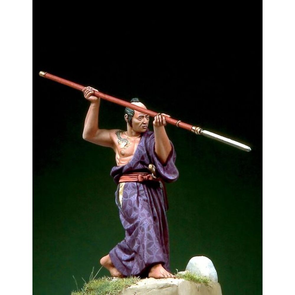 PREORDER Pegaso Models - Samurai in Hitatare with Yari 54mm on foot CLASSICS